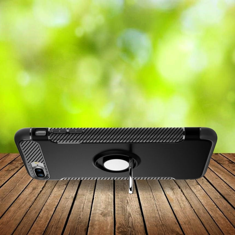 For iPhone 8 Plus & 7 Plus   Magnetic 360 Degree Rotation Ring Armor Protective Case