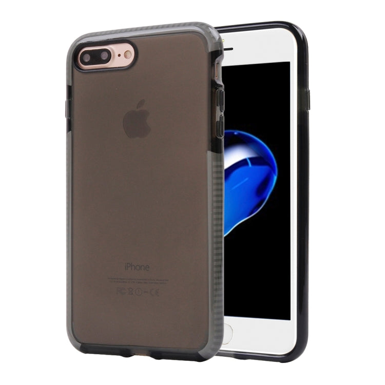 For iPhone 8 Plus & 7 Plus   Transparent Texture Soft D3O TPU Protective Back Cover Case
