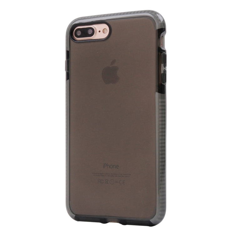 For iPhone 8 Plus & 7 Plus   Transparent Texture Soft D3O TPU Protective Back Cover Case