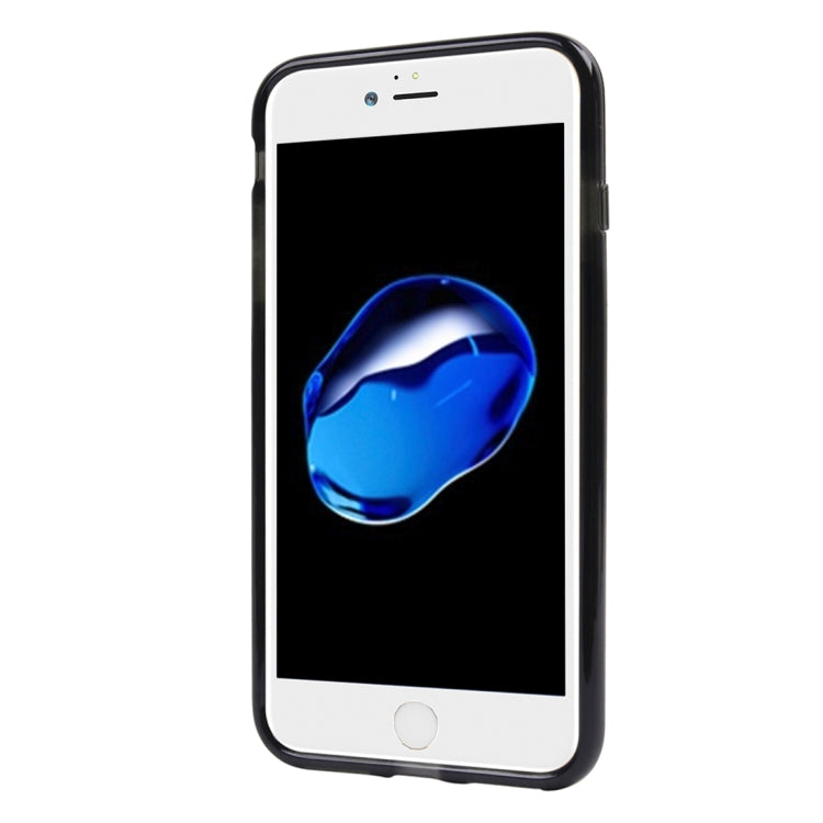 For iPhone 8 Plus & 7 Plus   Transparent Texture Soft D3O TPU Protective Back Cover Case