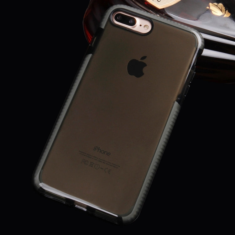 For iPhone 8 Plus & 7 Plus   Transparent Texture Soft D3O TPU Protective Back Cover Case