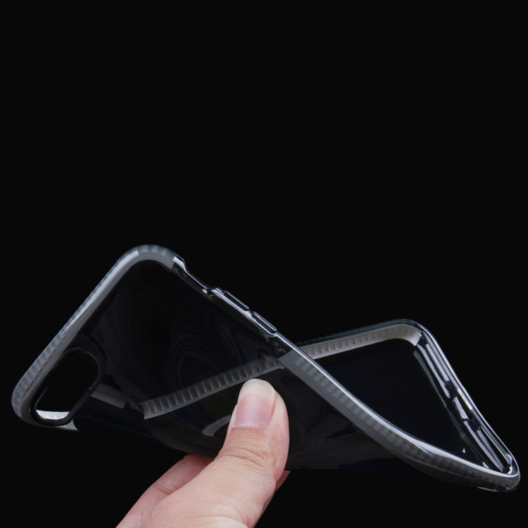 For iPhone 8 Plus & 7 Plus   Transparent Texture Soft D3O TPU Protective Back Cover Case