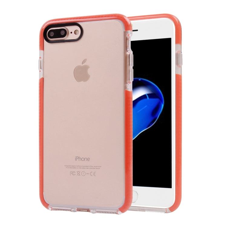 For iPhone 8 Plus & 7 Plus   Transparent Texture Soft D3O TPU Protective Back Cover Case