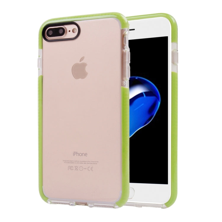For iPhone 8 Plus & 7 Plus   Transparent Texture Soft D3O TPU Protective Back Cover Case