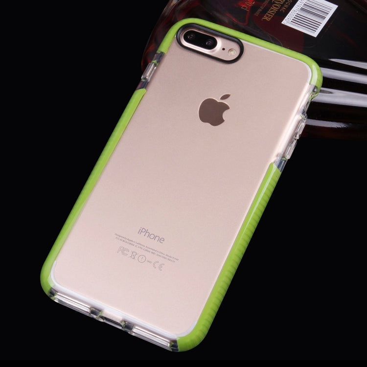 For iPhone 8 Plus & 7 Plus   Transparent Texture Soft D3O TPU Protective Back Cover Case