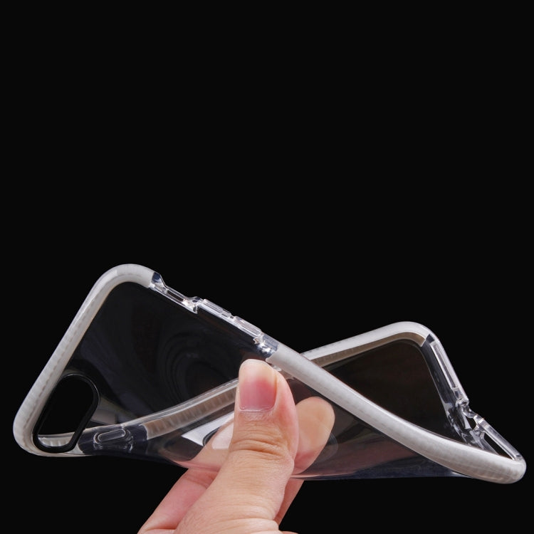 For iPhone 8 Plus & 7 Plus   Transparent Texture Soft D3O TPU Protective Back Cover Case
