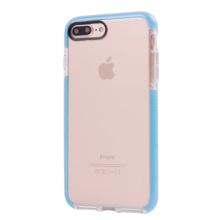 For iPhone 8 Plus & 7 Plus   Transparent Texture Soft D3O TPU Protective Back Cover Case
