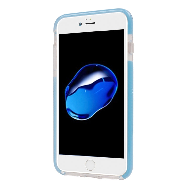 For iPhone 8 Plus & 7 Plus   Transparent Texture Soft D3O TPU Protective Back Cover Case