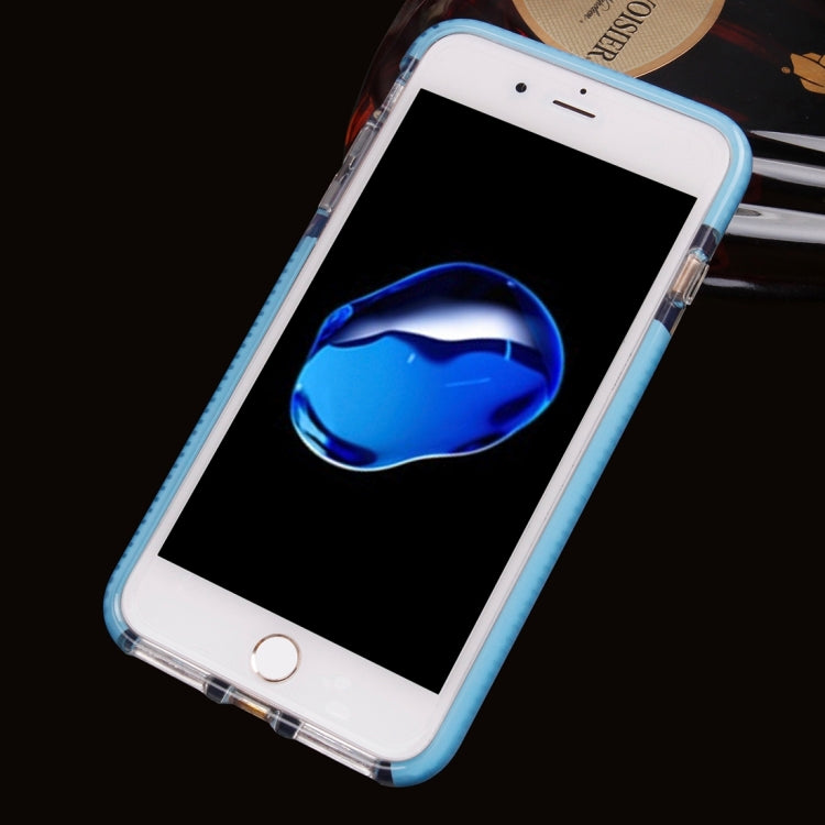 For iPhone 8 Plus & 7 Plus   Transparent Texture Soft D3O TPU Protective Back Cover Case