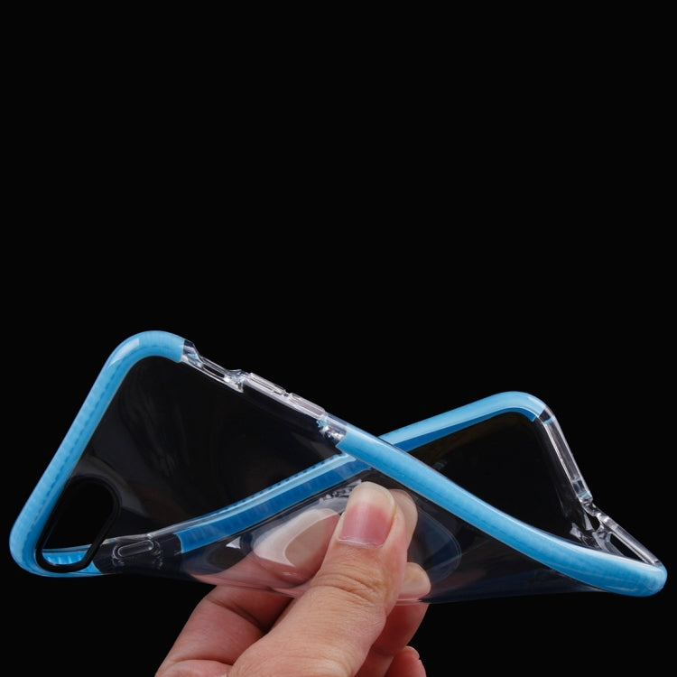 For iPhone 8 Plus & 7 Plus   Transparent Texture Soft D3O TPU Protective Back Cover Case