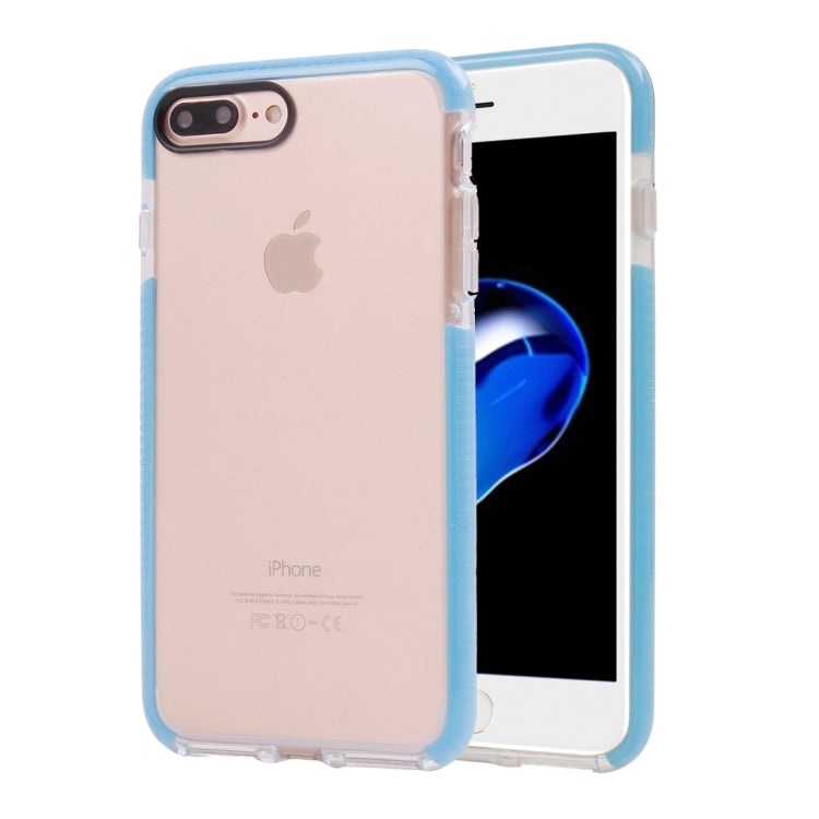 For iPhone 8 Plus & 7 Plus   Transparent Texture Soft D3O TPU Protective Back Cover Case