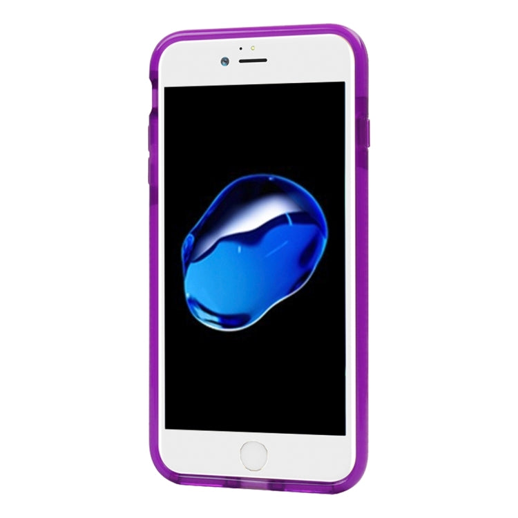 For iPhone 8 Plus & 7 Plus   Transparent Texture Soft D3O TPU Protective Back Cover Case
