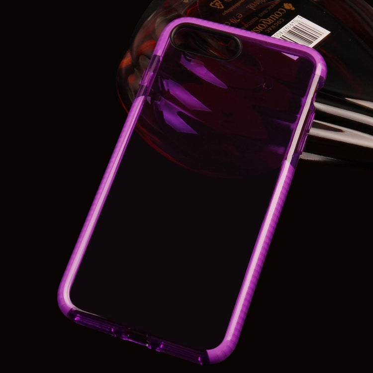 For iPhone 8 Plus & 7 Plus   Transparent Texture Soft D3O TPU Protective Back Cover Case