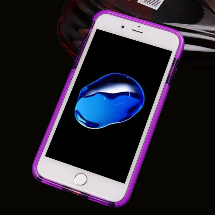 For iPhone 8 Plus & 7 Plus   Transparent Texture Soft D3O TPU Protective Back Cover Case