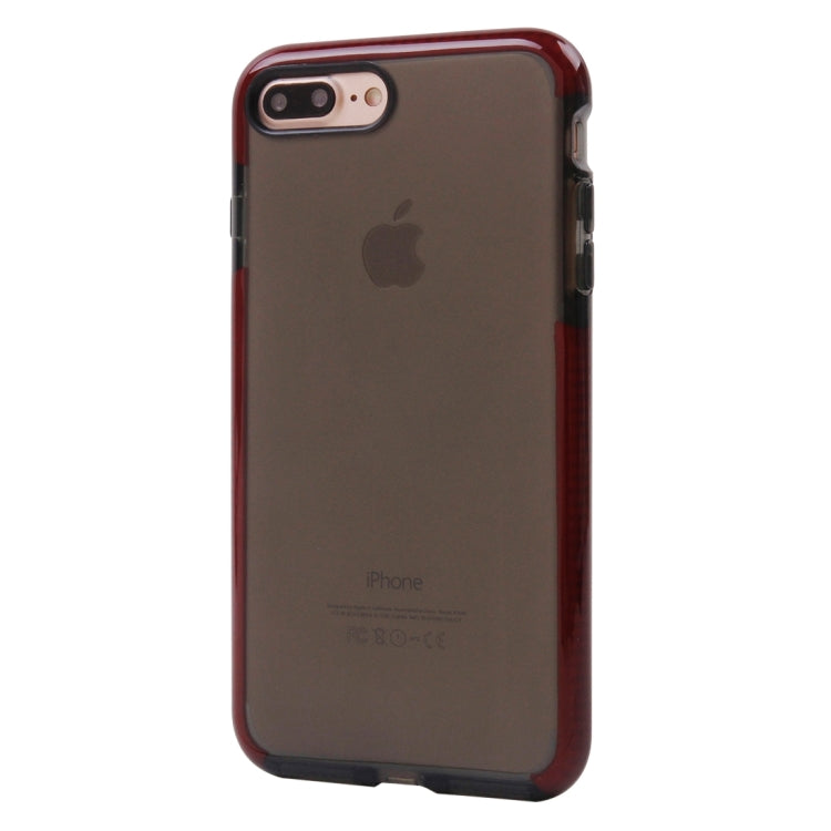 For iPhone 8 Plus & 7 Plus   Transparent Texture Soft D3O TPU Protective Back Cover Case
