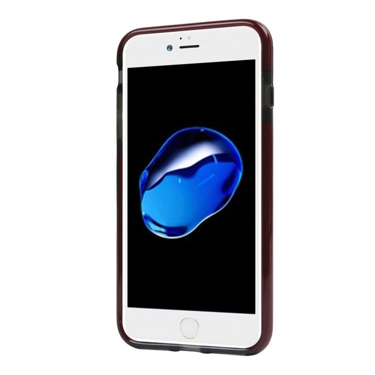 For iPhone 8 Plus & 7 Plus   Transparent Texture Soft D3O TPU Protective Back Cover Case