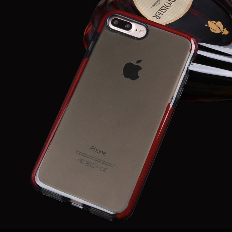 For iPhone 8 Plus & 7 Plus   Transparent Texture Soft D3O TPU Protective Back Cover Case