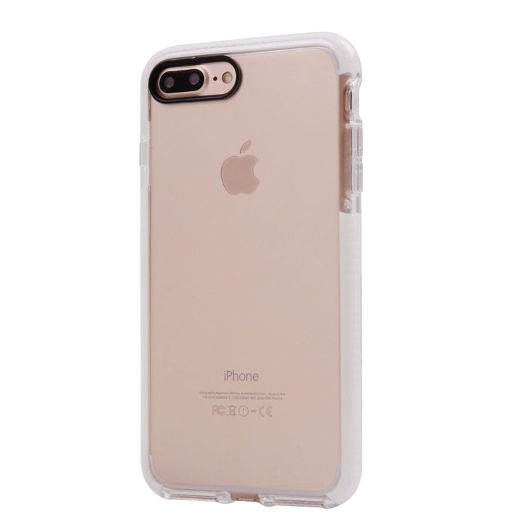 For iPhone 8 Plus & 7 Plus   Transparent Texture Soft D3O TPU Protective Back Cover Case
