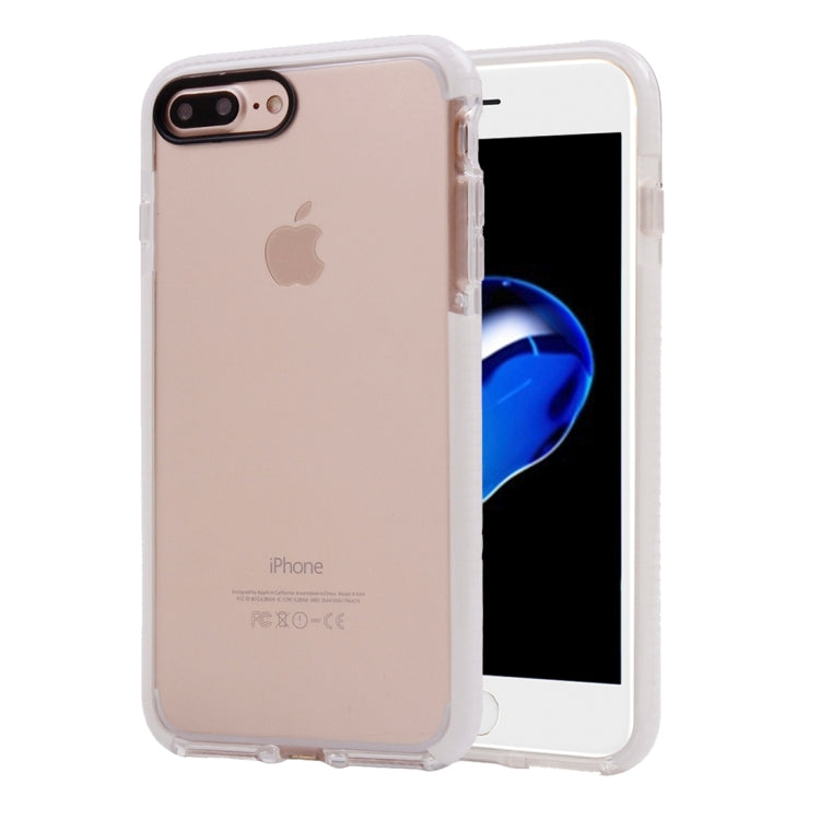For iPhone 8 Plus & 7 Plus   Transparent Texture Soft D3O TPU Protective Back Cover Case