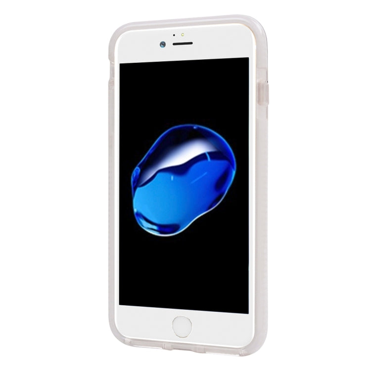 For iPhone 8 Plus & 7 Plus   Transparent Texture Soft D3O TPU Protective Back Cover Case