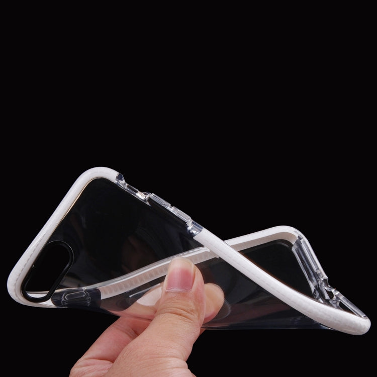 For iPhone 8 Plus & 7 Plus   Transparent Texture Soft D3O TPU Protective Back Cover Case