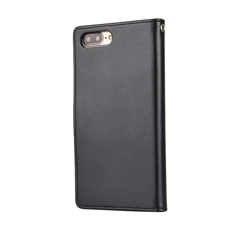 GOOSPERY RICH DIARY for iPhone 8 Plus & 7 Plus   PU + TPU Crazy Horse Texture Horizontal Flip Leather Case with Card Slots & Wallet
