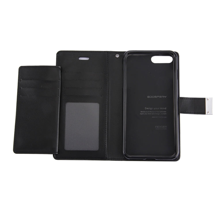 GOOSPERY RICH DIARY for iPhone 8 Plus & 7 Plus   PU + TPU Crazy Horse Texture Horizontal Flip Leather Case with Card Slots & Wallet