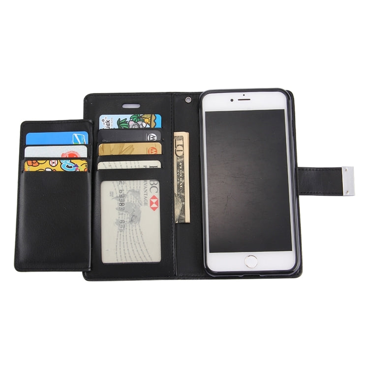 GOOSPERY RICH DIARY for iPhone 8 Plus & 7 Plus   PU + TPU Crazy Horse Texture Horizontal Flip Leather Case with Card Slots & Wallet