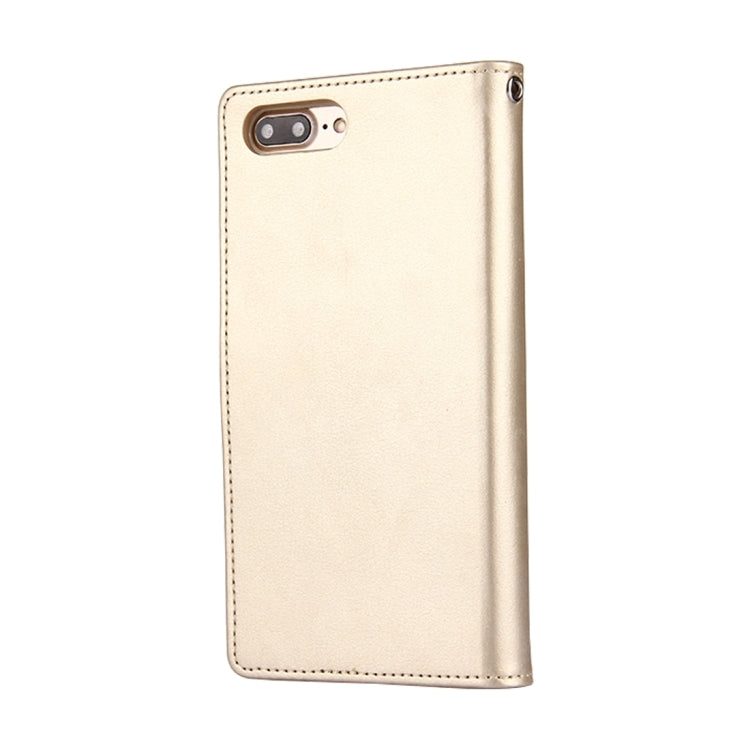 GOOSPERY RICH DIARY for iPhone 8 Plus & 7 Plus   PU + TPU Crazy Horse Texture Horizontal Flip Leather Case with Card Slots & Wallet