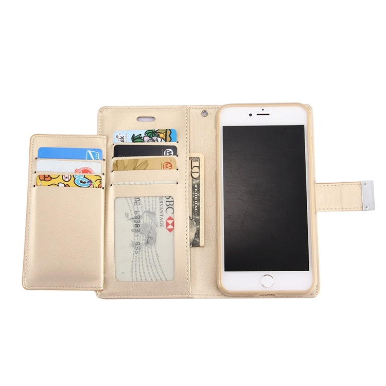 GOOSPERY RICH DIARY for iPhone 8 Plus & 7 Plus   PU + TPU Crazy Horse Texture Horizontal Flip Leather Case with Card Slots & Wallet