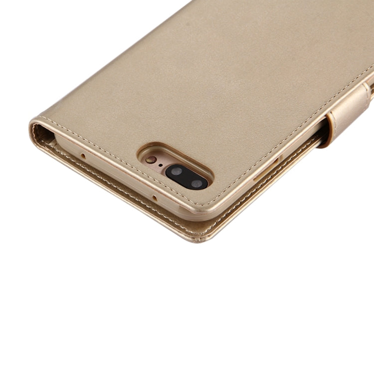 GOOSPERY RICH DIARY for iPhone 8 Plus & 7 Plus   PU + TPU Crazy Horse Texture Horizontal Flip Leather Case with Card Slots & Wallet