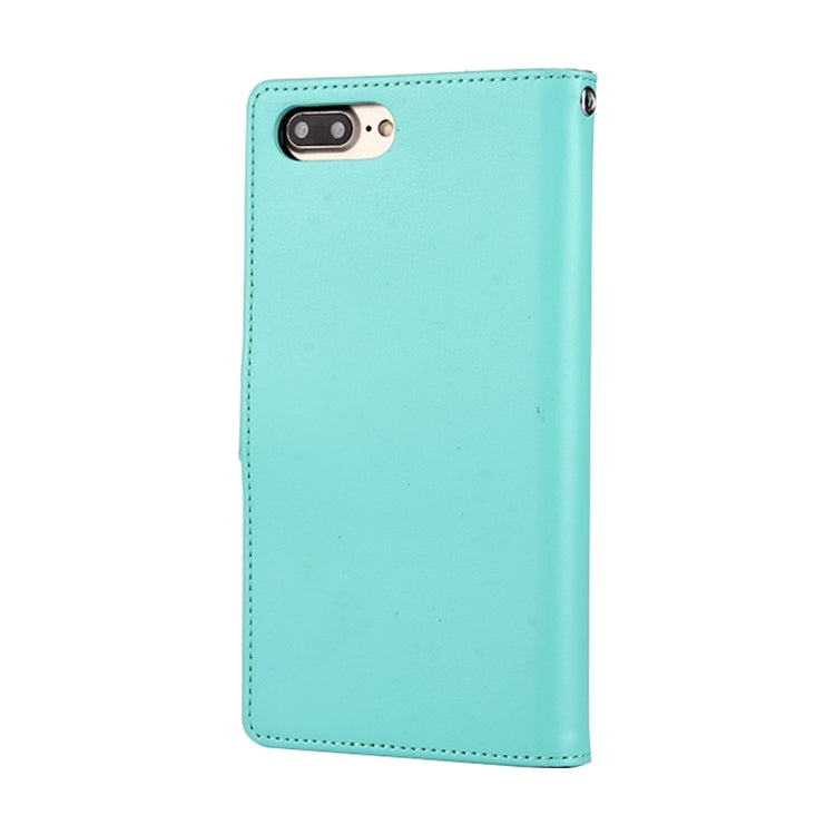 GOOSPERY RICH DIARY for iPhone 8 Plus & 7 Plus   PU + TPU Crazy Horse Texture Horizontal Flip Leather Case with Card Slots & Wallet