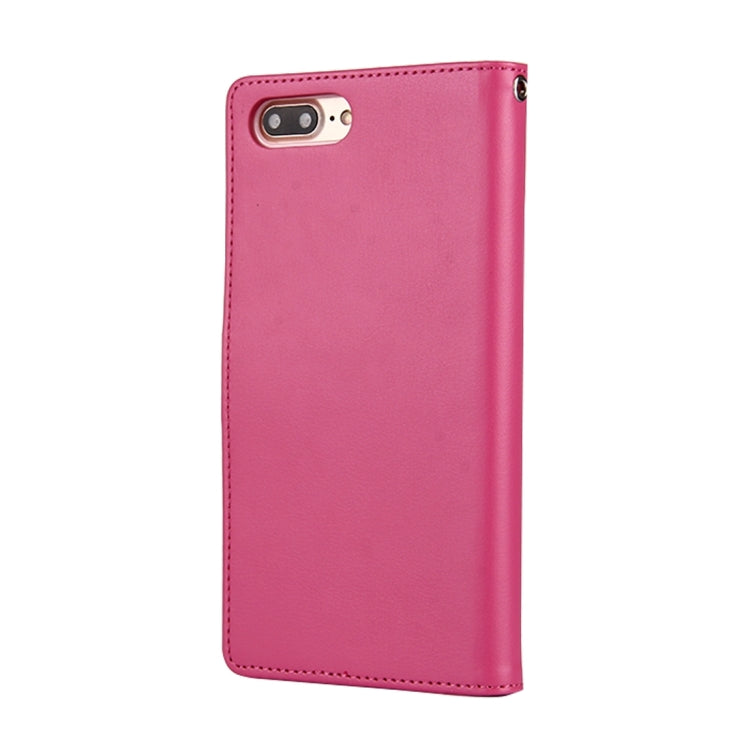 GOOSPERY RICH DIARY for iPhone 8 Plus & 7 Plus   PU + TPU Crazy Horse Texture Horizontal Flip Leather Case with Card Slots & Wallet