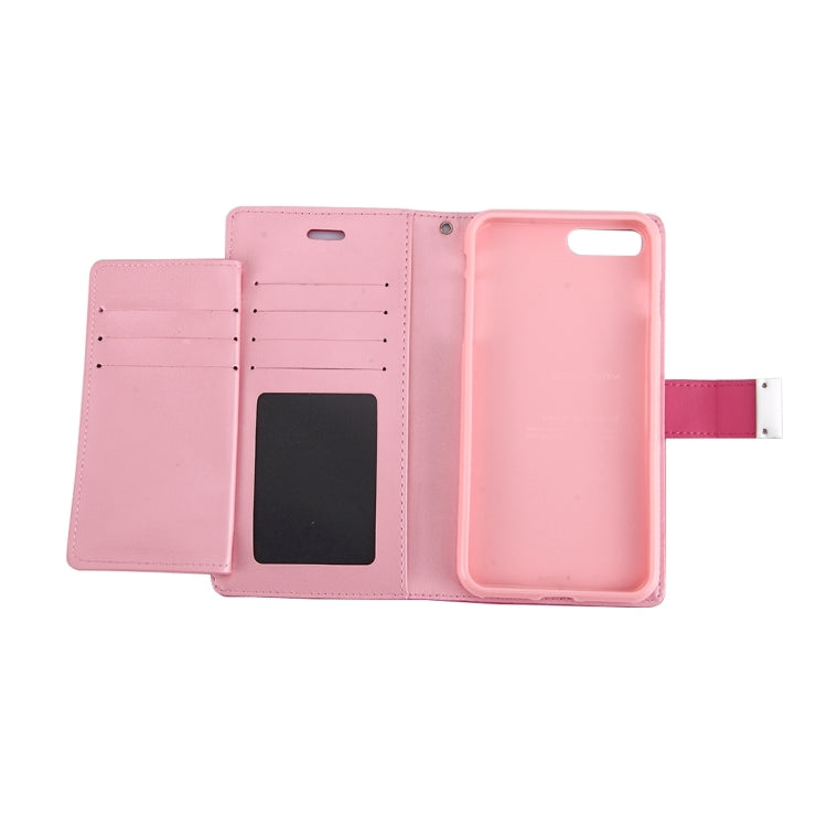 GOOSPERY RICH DIARY for iPhone 8 Plus & 7 Plus   PU + TPU Crazy Horse Texture Horizontal Flip Leather Case with Card Slots & Wallet