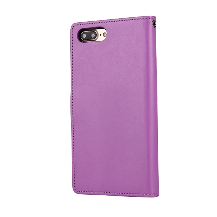 GOOSPERY RICH DIARY for iPhone 8 Plus & 7 Plus   PU + TPU Crazy Horse Texture Horizontal Flip Leather Case with Card Slots & Wallet