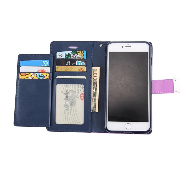 GOOSPERY RICH DIARY for iPhone 8 Plus & 7 Plus   PU + TPU Crazy Horse Texture Horizontal Flip Leather Case with Card Slots & Wallet