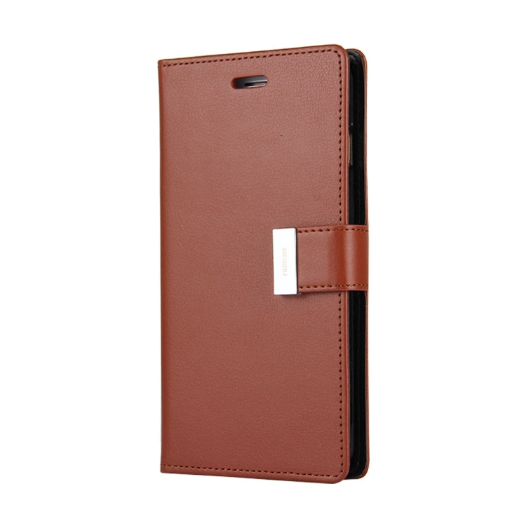 GOOSPERY RICH DIARY for iPhone 8 Plus & 7 Plus   PU + TPU Crazy Horse Texture Horizontal Flip Leather Case with Card Slots & Wallet