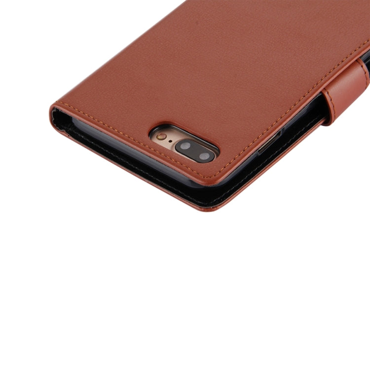 GOOSPERY RICH DIARY for iPhone 8 Plus & 7 Plus   PU + TPU Crazy Horse Texture Horizontal Flip Leather Case with Card Slots & Wallet