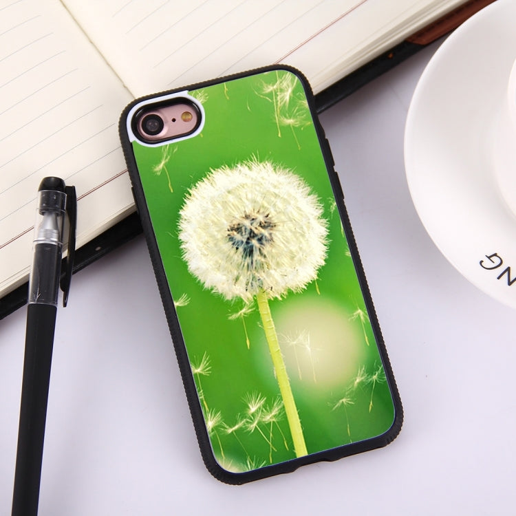 10 PCS For iPhone 7 Plus Custom DIY Case Personalized Print Plant Dandelion Picture Pattern Hard PC Back Soft Plastic Frame Protective Case Back Cover