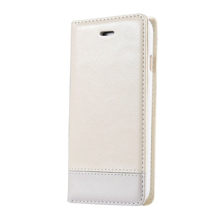 For iPhone 8 Plus & 7 Plus   Double-sided Absorption Splicing Horizontal Flip Leather Case with Holder & Card Slots & Lanyard