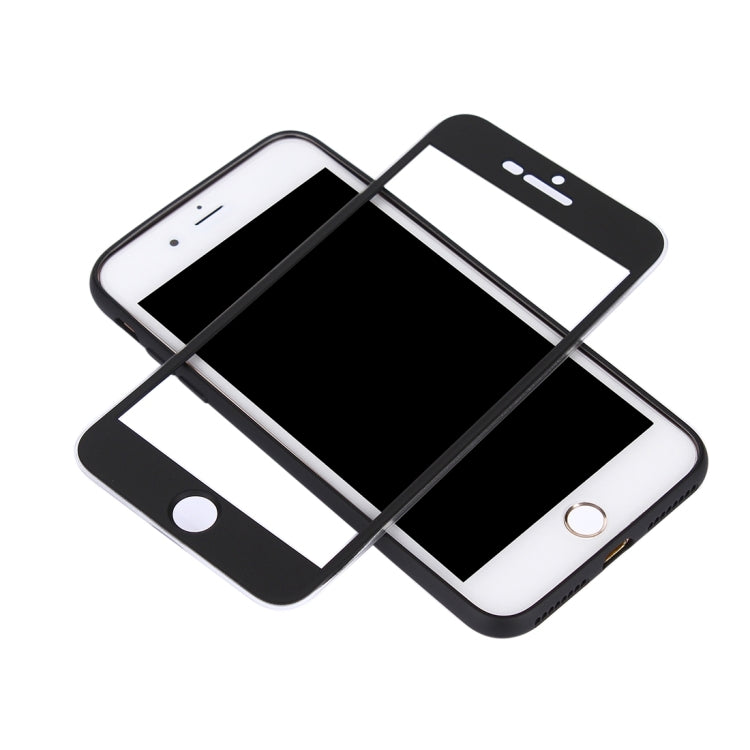 For iPhone 8 Plus & 7 Plus   360 Degree Shockproof Oil Spout Silicone Back Case + PC Cover Combination Protective Case