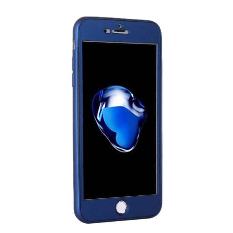 For iPhone 8 Plus & 7 Plus   360 Degree Shockproof Oil Spout Silicone Back Case + PC Cover Combination Protective Case