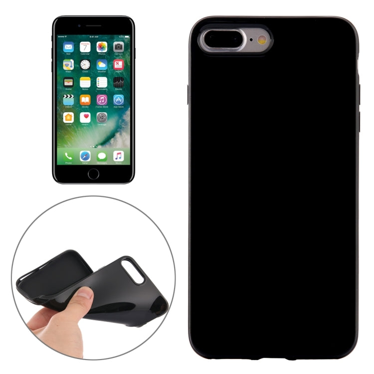 For iPhone 8 Plus & 7 Plus   Solid Color Smooth Surface TPU Case