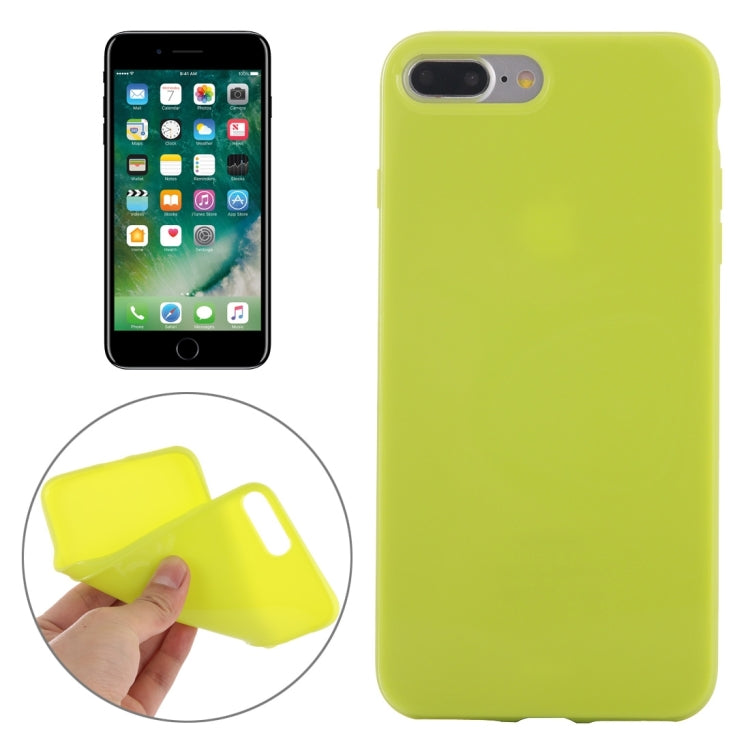 For iPhone 8 Plus & 7 Plus   Solid Color Smooth Surface TPU Case