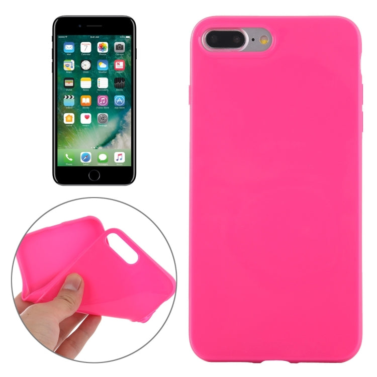 For iPhone 8 Plus & 7 Plus   Solid Color Smooth Surface TPU Case