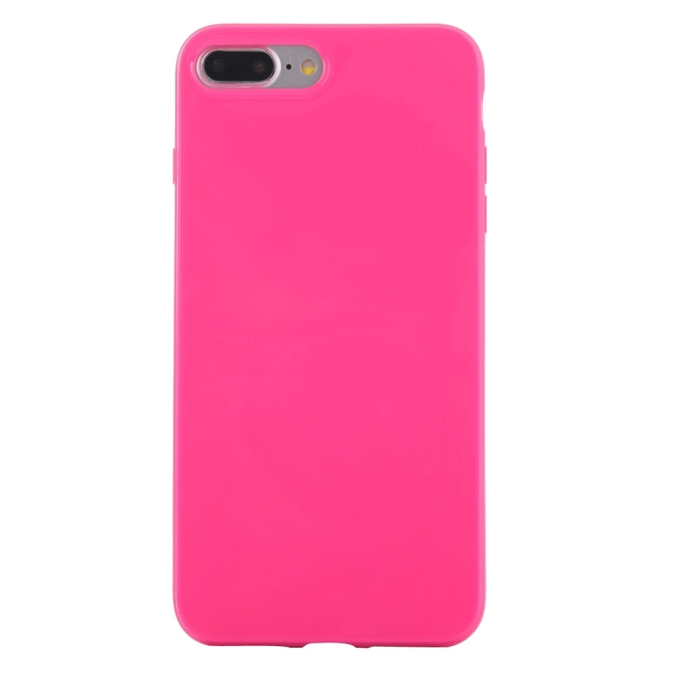 For iPhone 8 Plus & 7 Plus   Solid Color Smooth Surface TPU Case