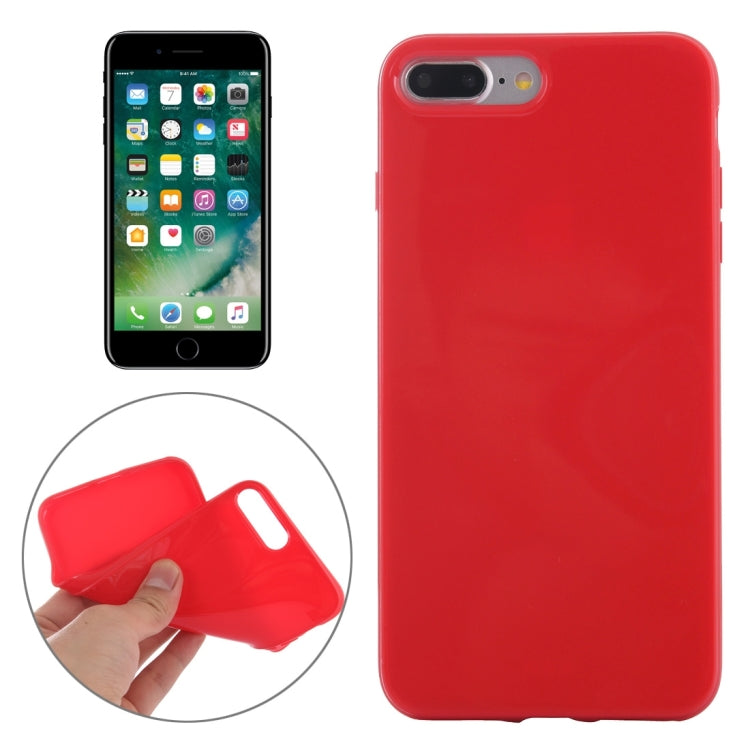 For iPhone 8 Plus & 7 Plus   Solid Color Smooth Surface TPU Case