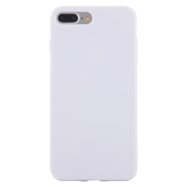 For iPhone 8 Plus & 7 Plus   Solid Color Smooth Surface TPU Case