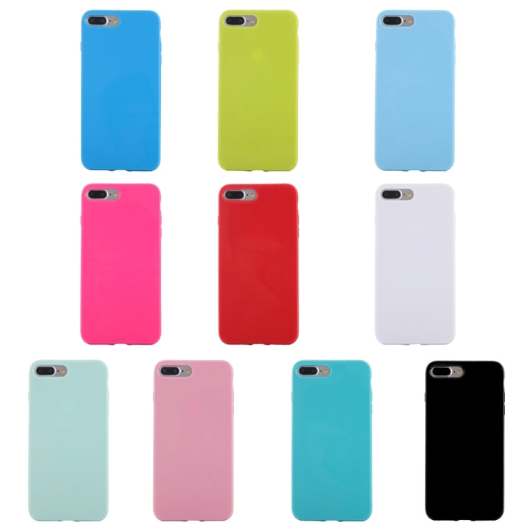 For iPhone 8 Plus & 7 Plus   Solid Color Smooth Surface TPU Case