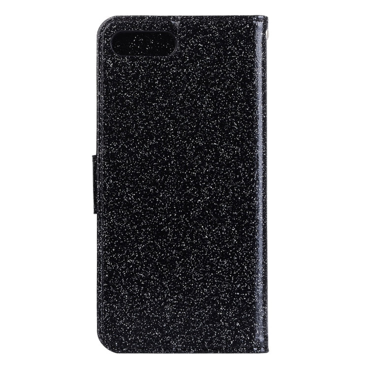 For iPhone 8 Plus & 7 Plus   Glitter Powder Leather Case with Holder & Wallet & Card Slots